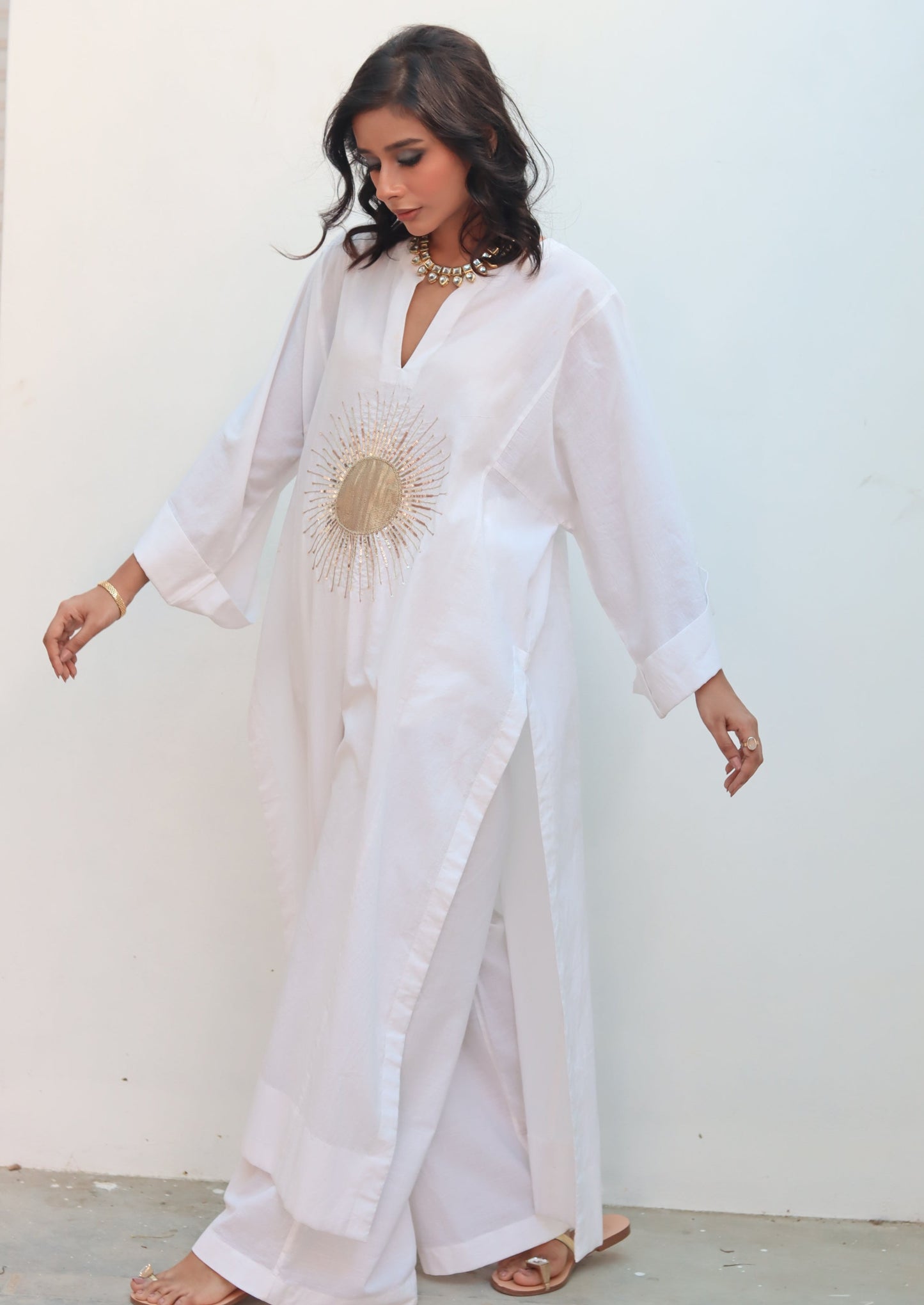 Sun burst long kurta