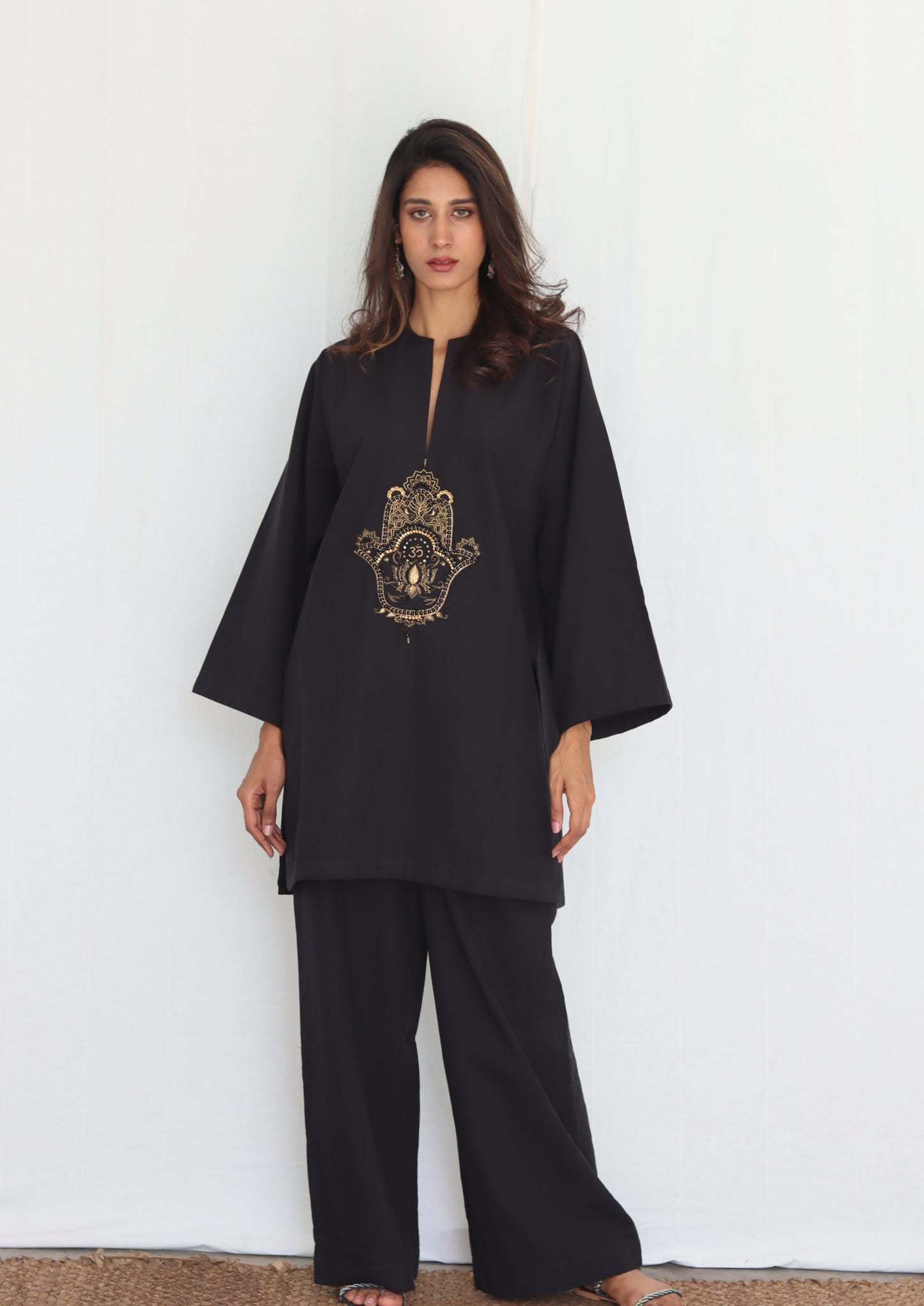 Hamsa lotus short Kurta