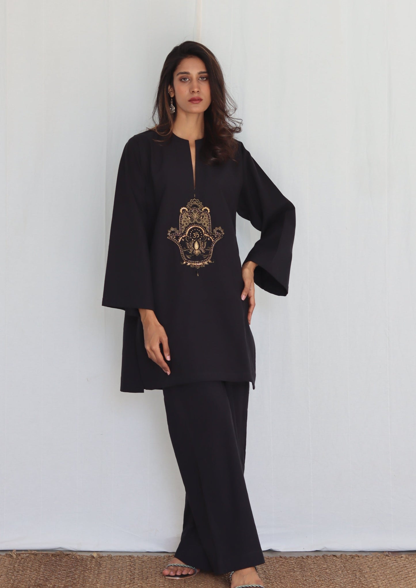 Hamsa lotus short Kurta
