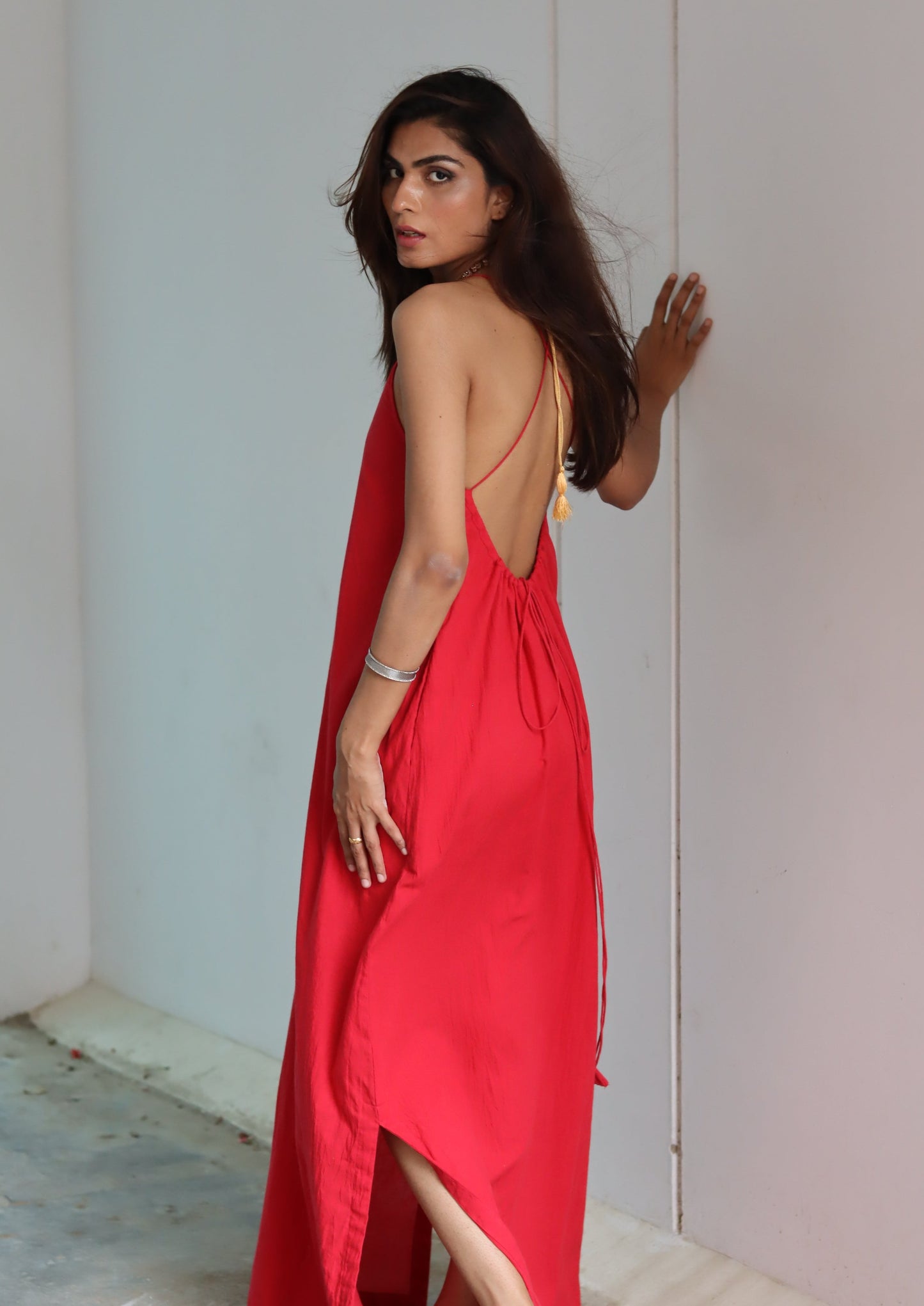 Sun swirl red dress