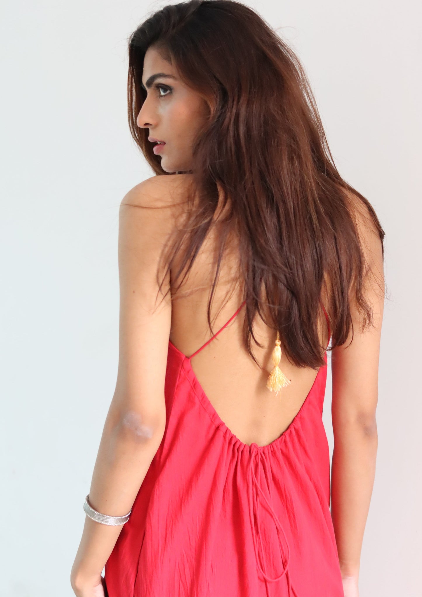 Sun swirl red dress