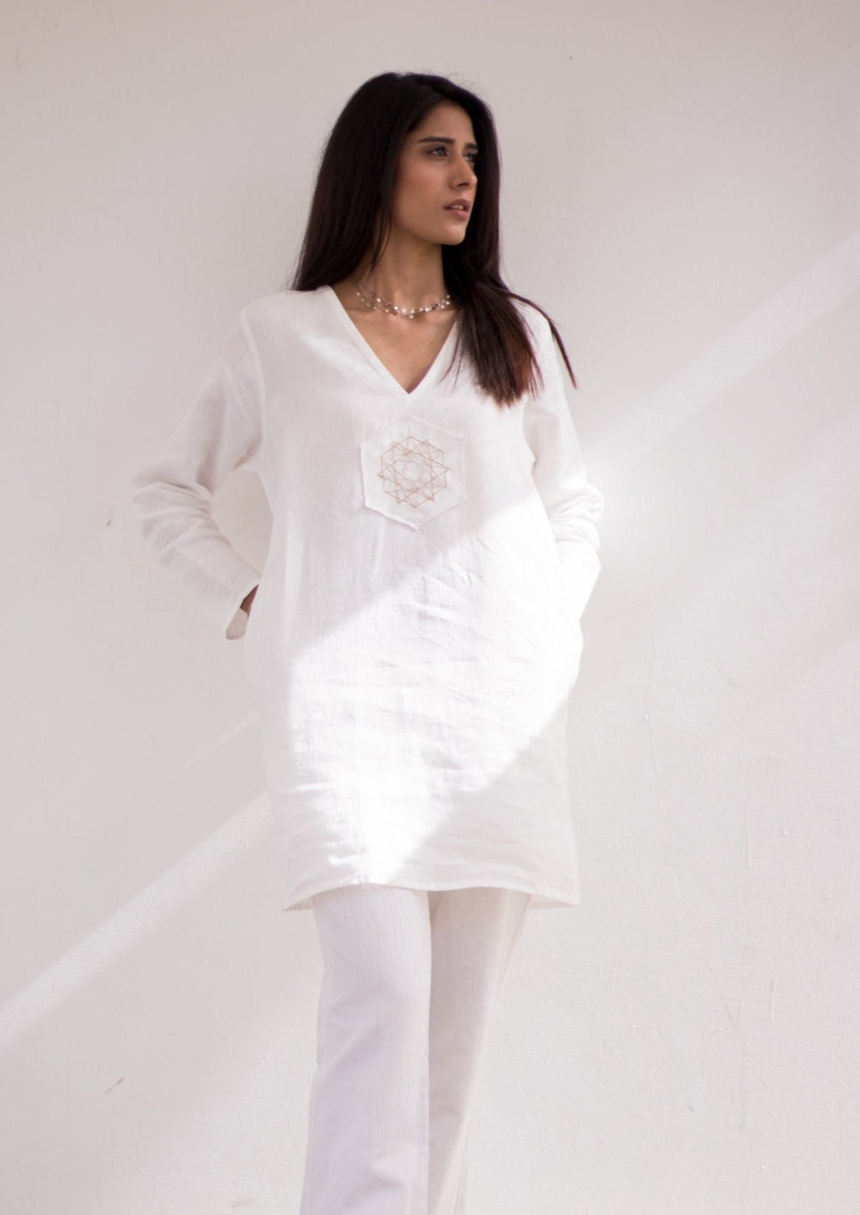Sacred geometry V-neck Short Shirt