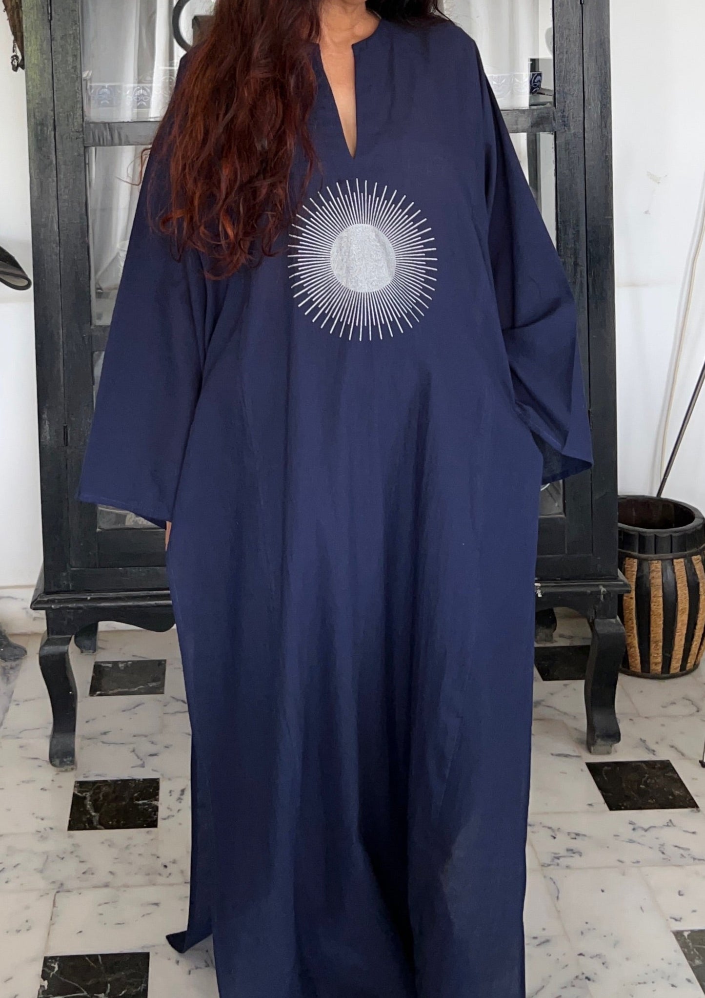 Screen print long kurta