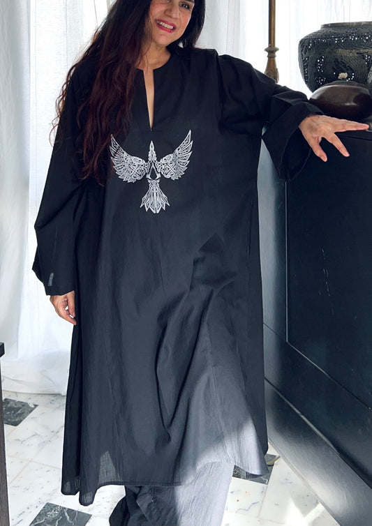 Screen printed Shahbaz Malang Kurta