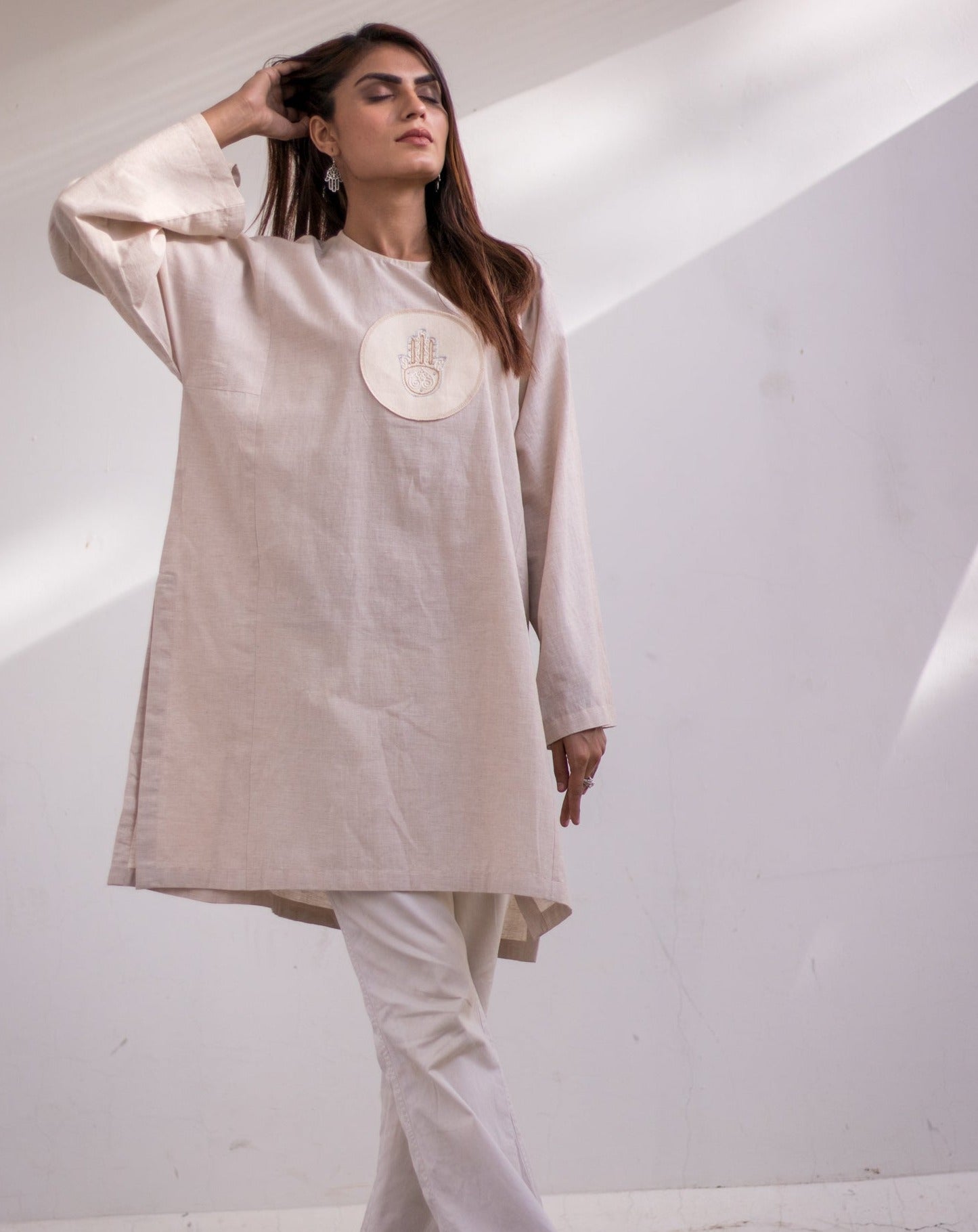 Sacred geometry simple short Kurta