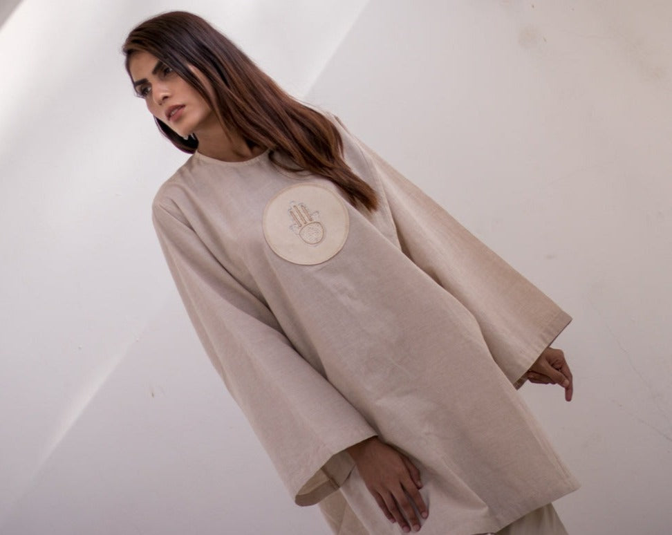 Sacred geometry simple short Kurta