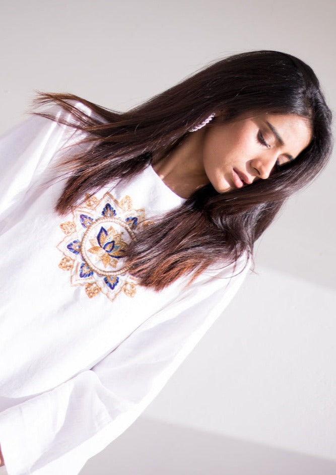 Mandala by the Sea-Short Shirt