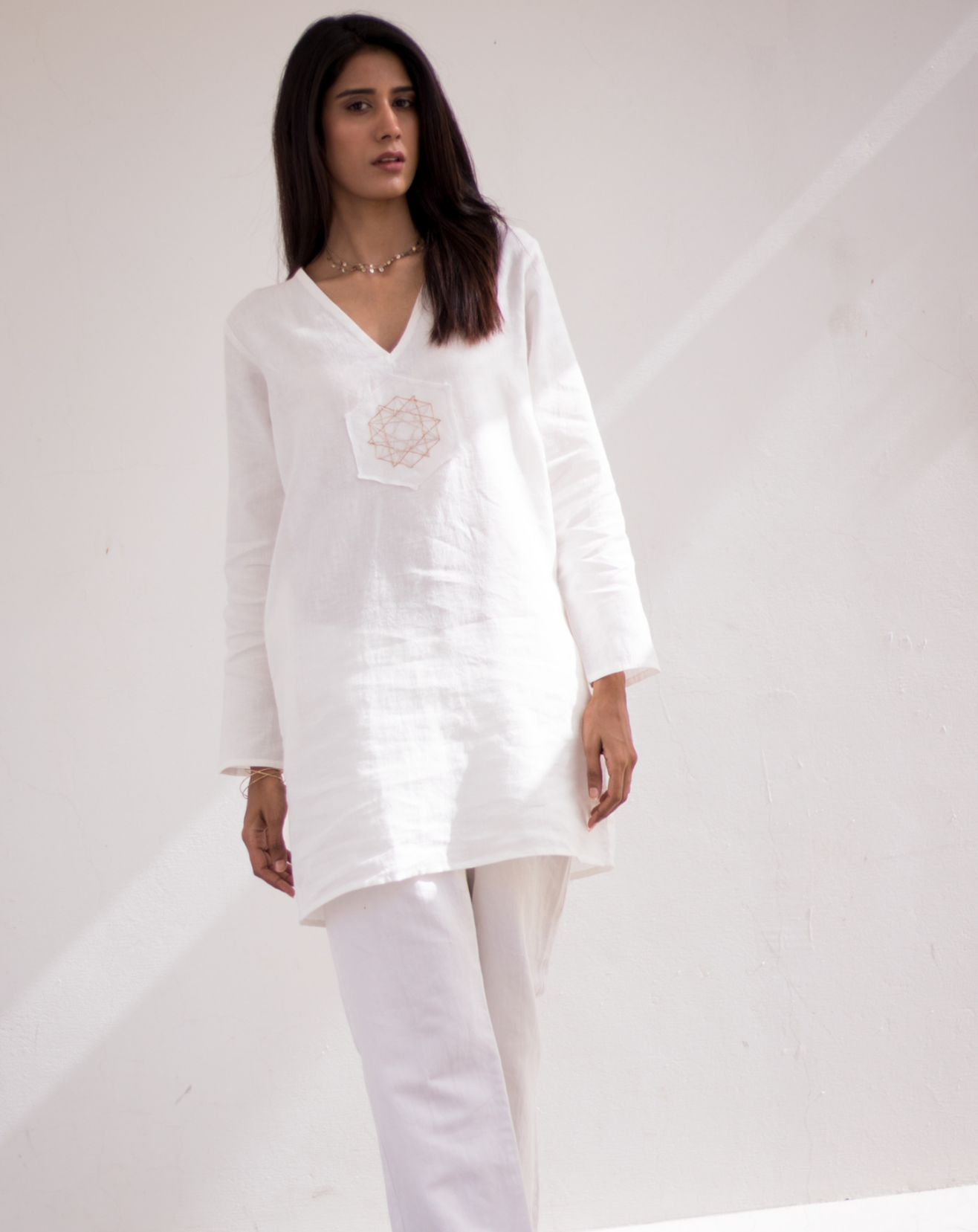 Sacred geometry V-neck Short Shirt