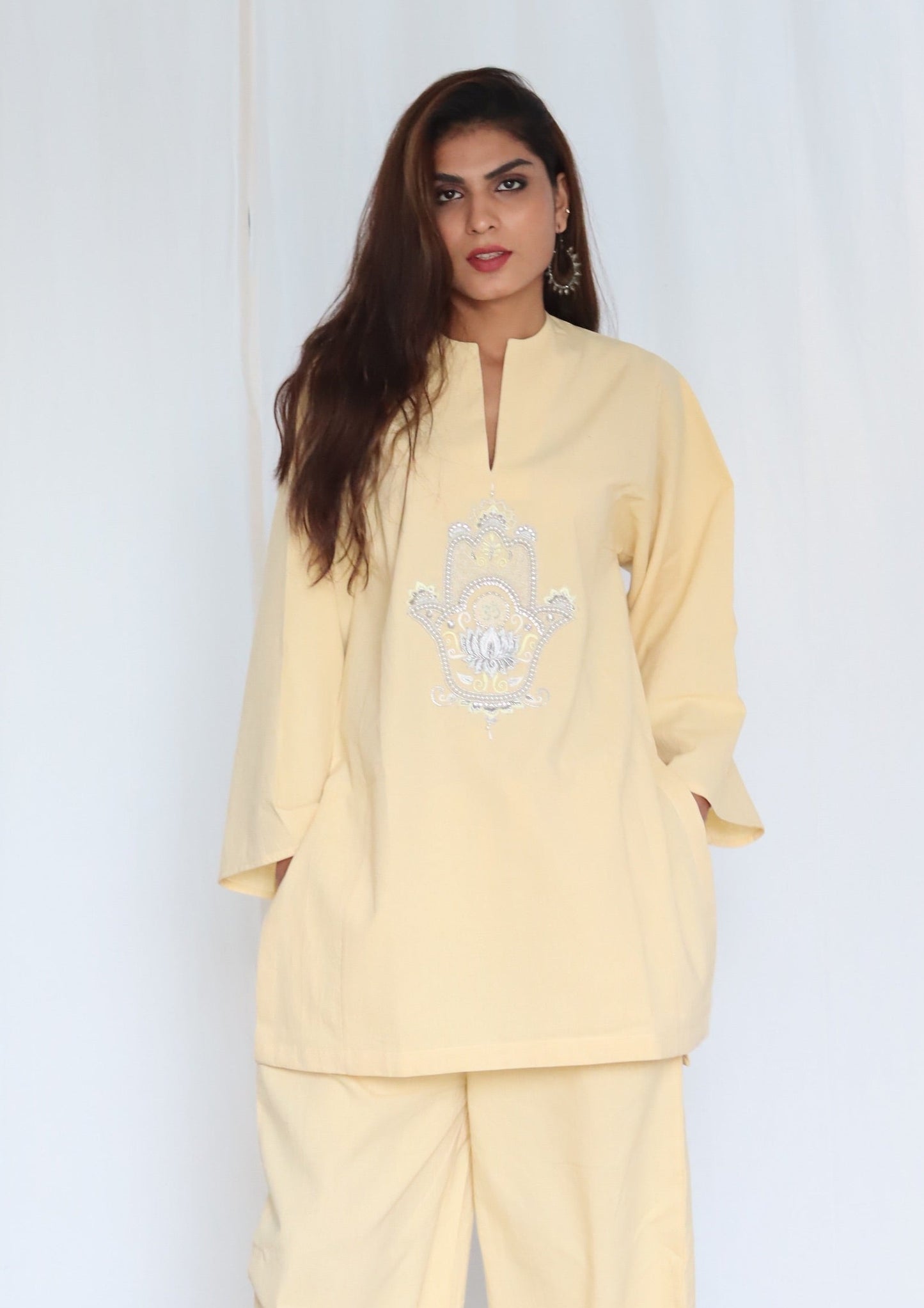 Hamsa Lotus short Kurta