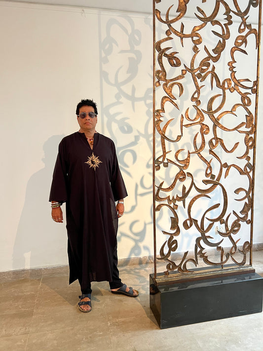 Yin Yang printed kurta uni sex