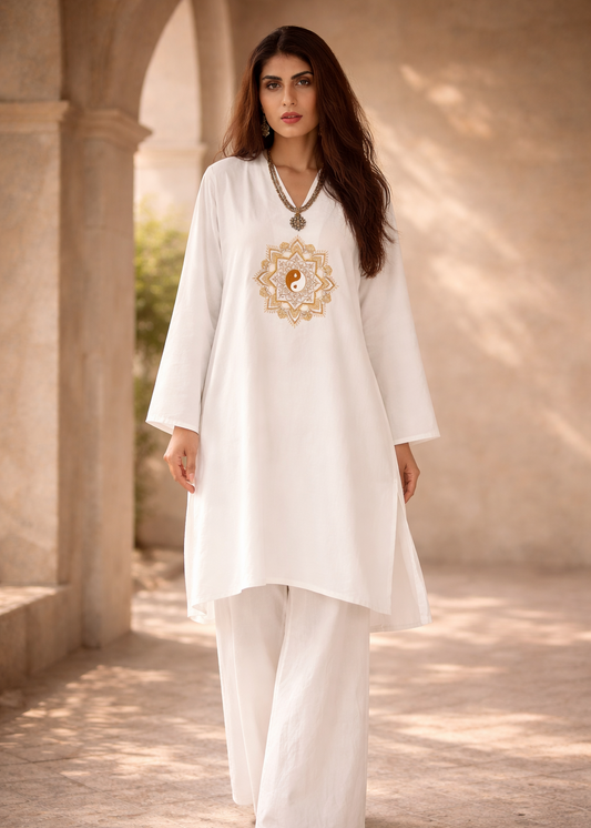 Yin Yang mandala Malang kurta