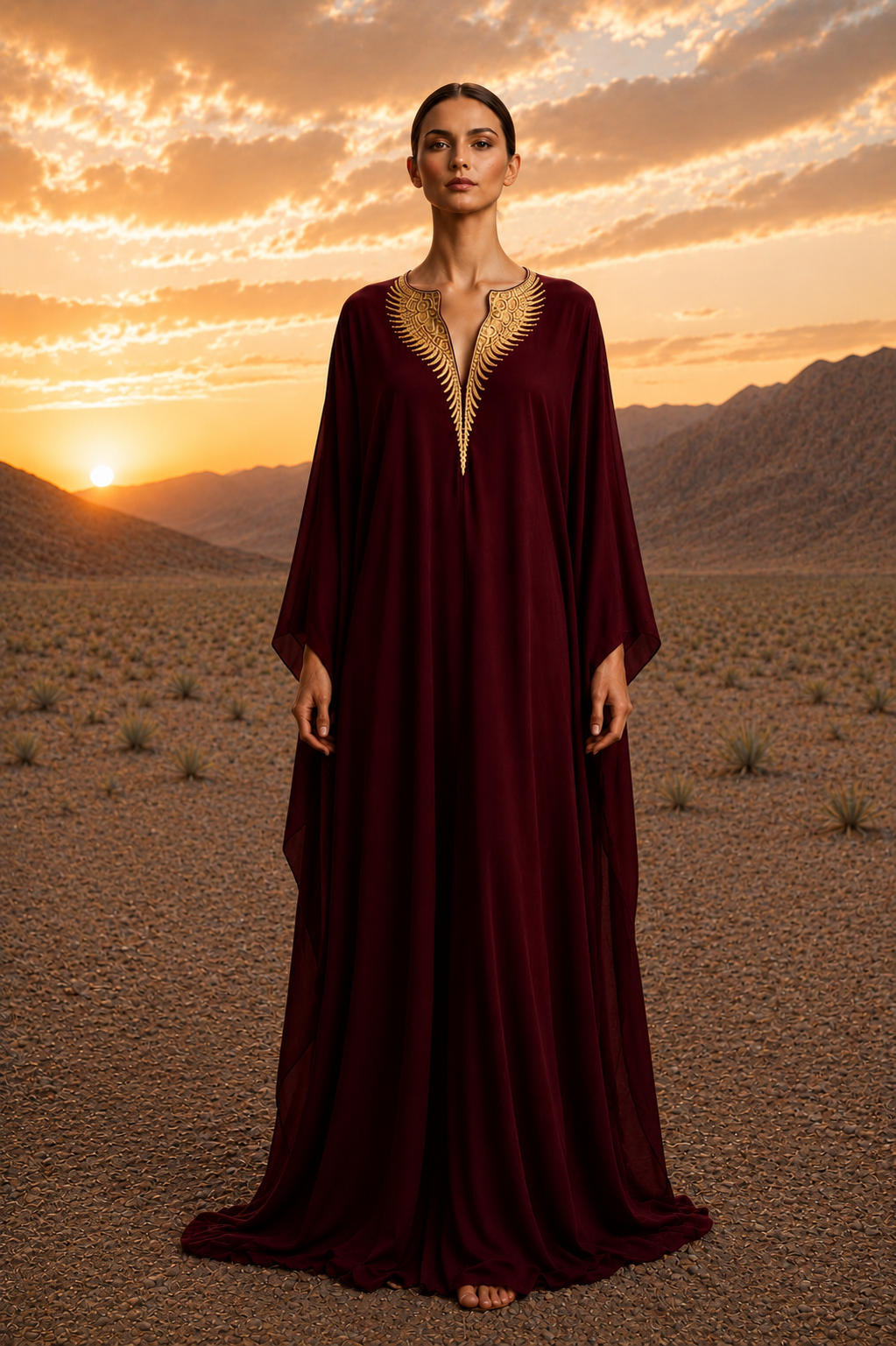 Baaz Long Sleeve Kaftan