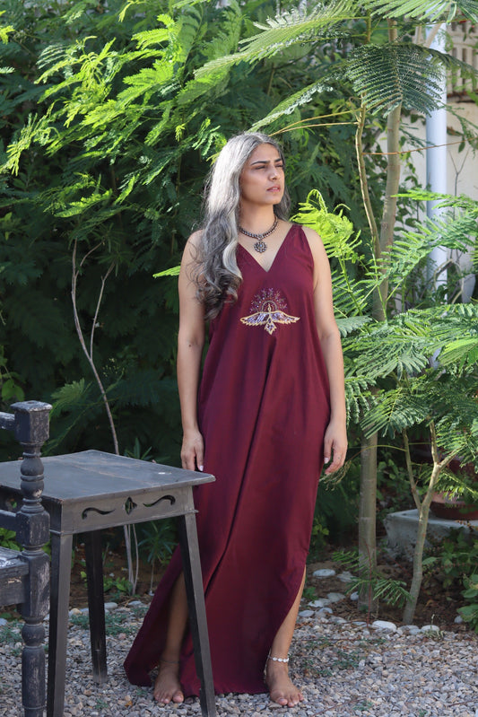 Winged Isis dress