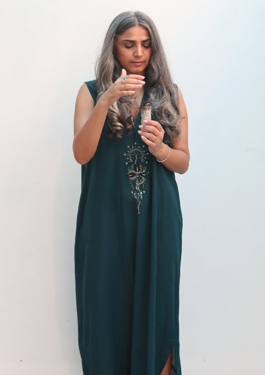 Lotus serpent dress