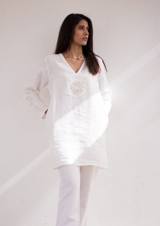 Sacred geometry V-neck  Short Shirt