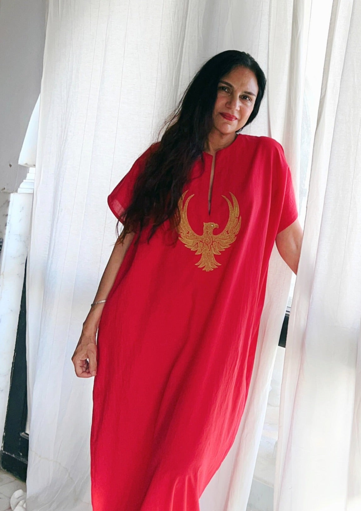 Shahbaz kaftan red