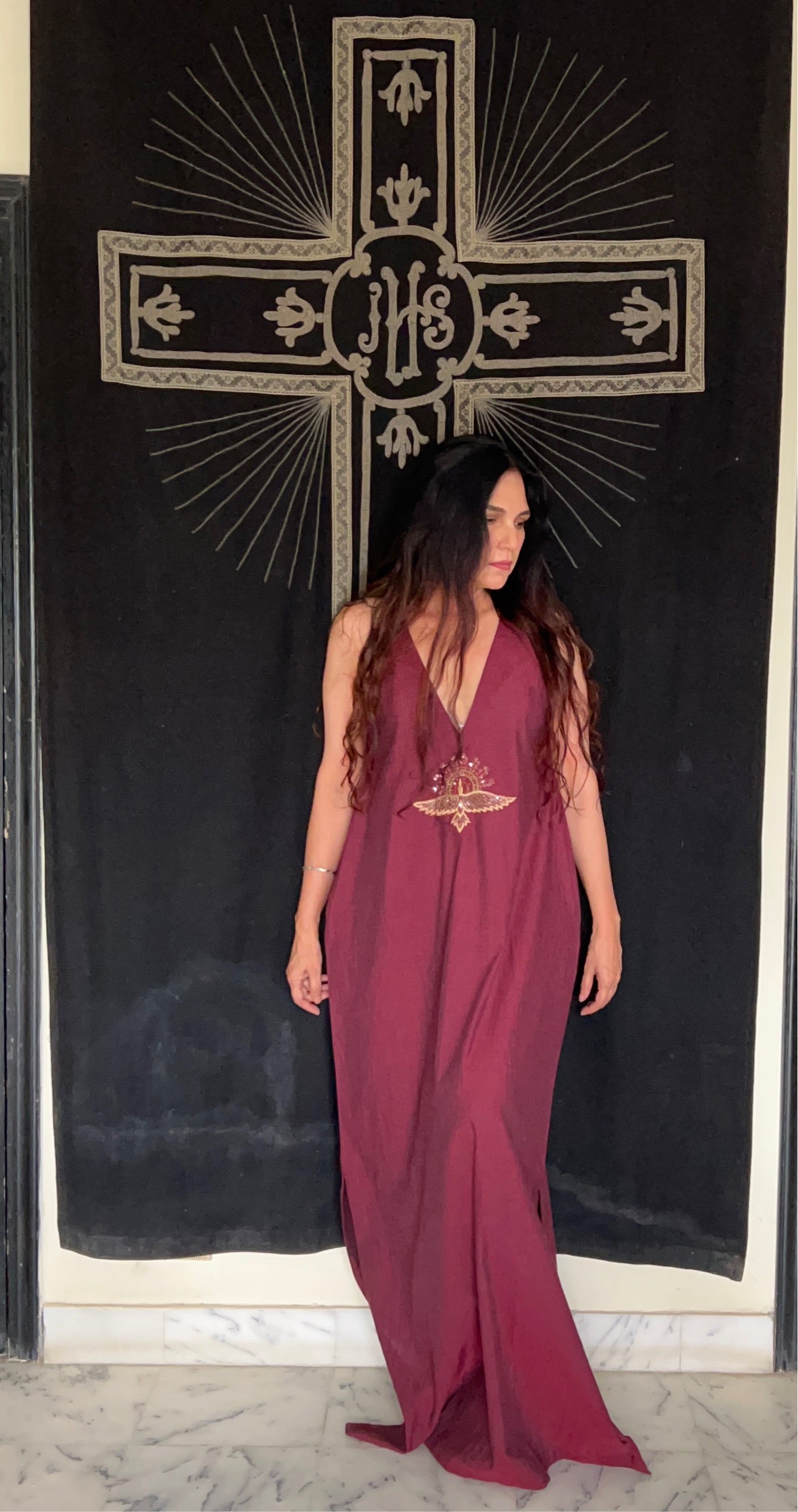 Winged Isis dress