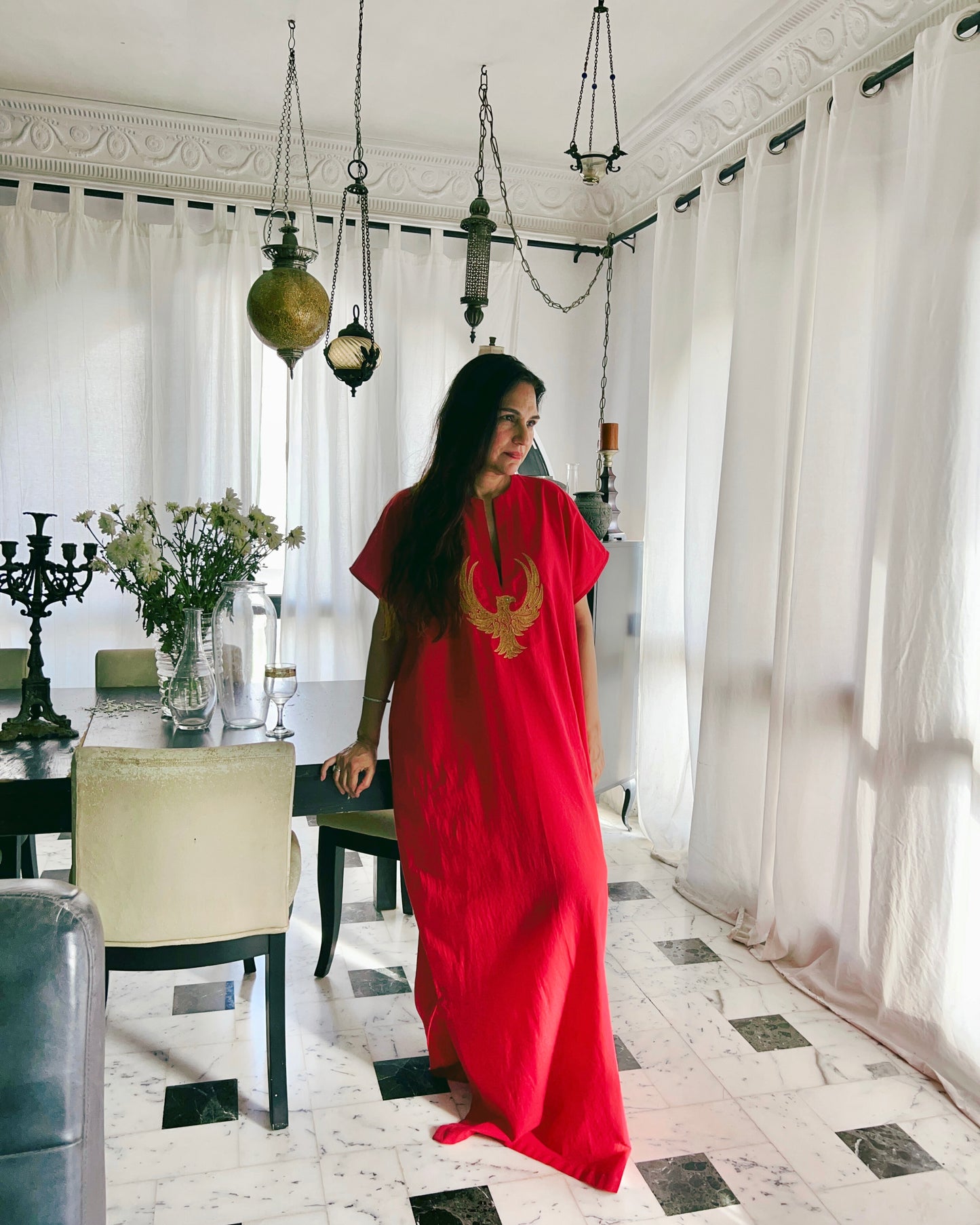 Shahbaz kaftan red