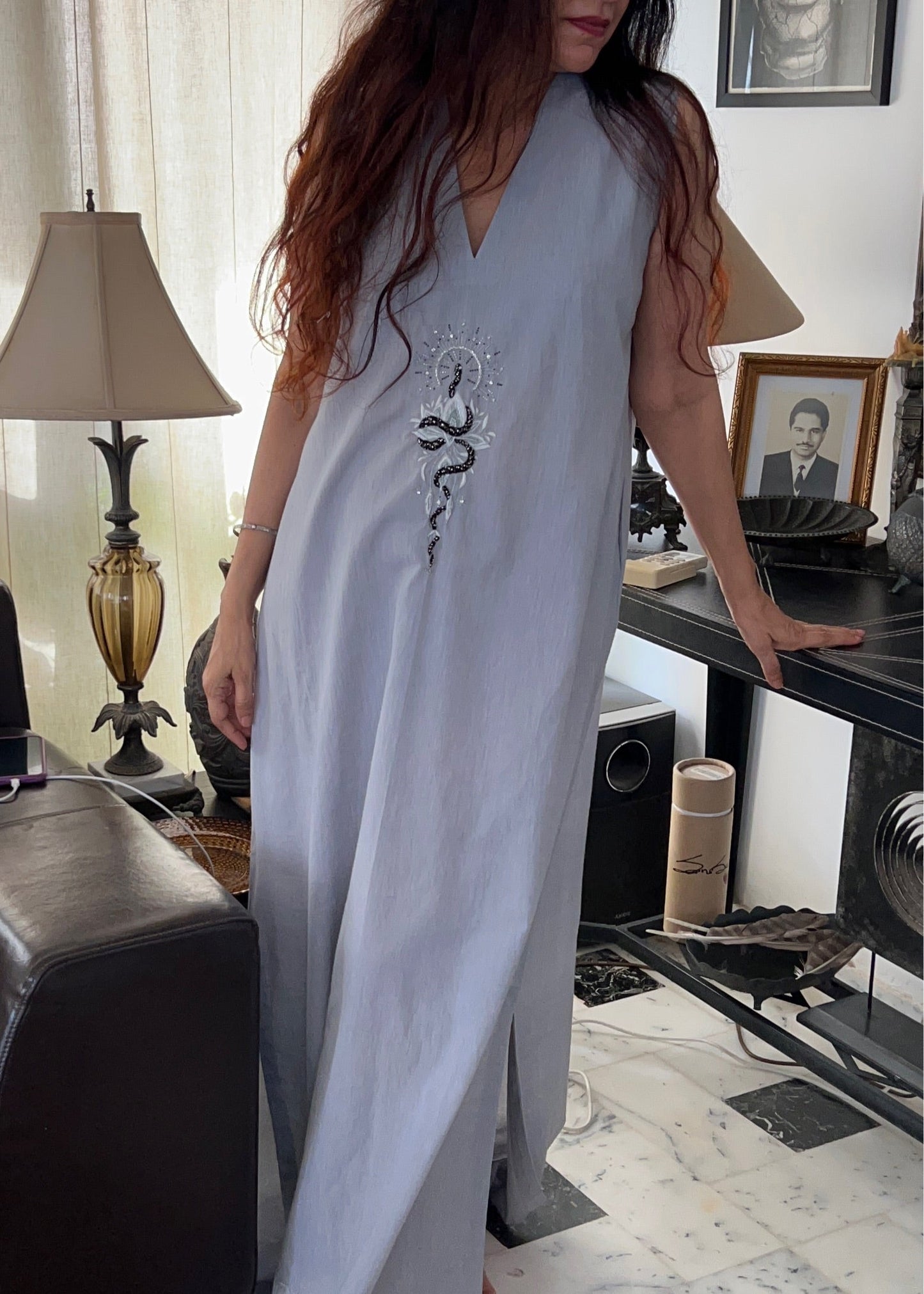 Lotus serpent dress