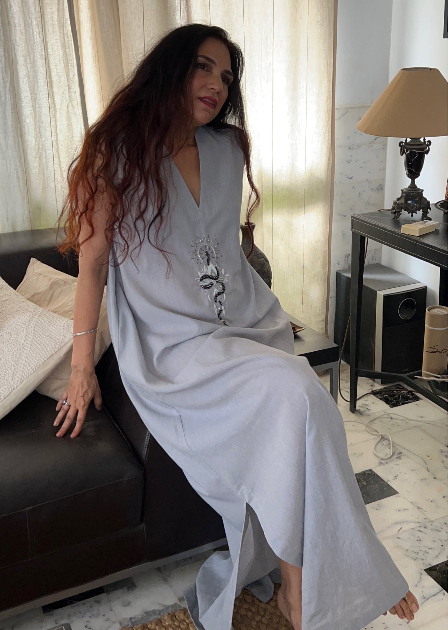 Lotus serpent dress