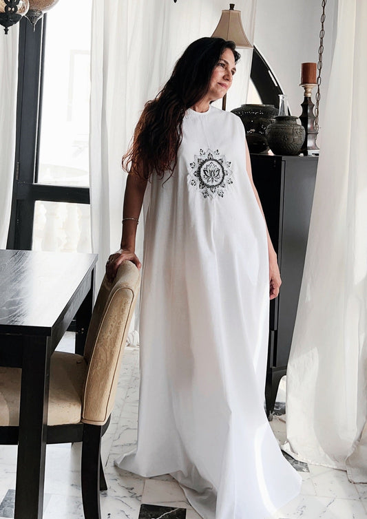Mandala by the sea long dress