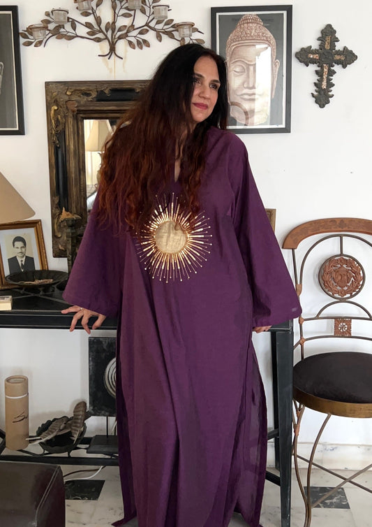 Sun long kurta in purple