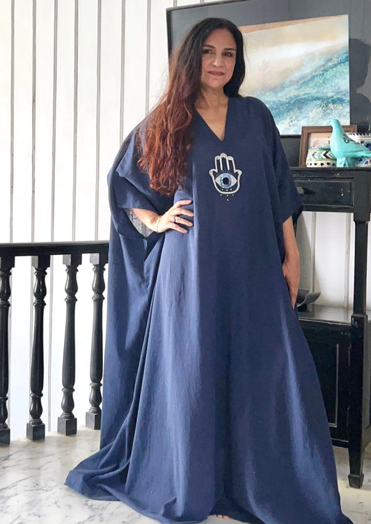 Sacred Geometry Evil eye kaftan