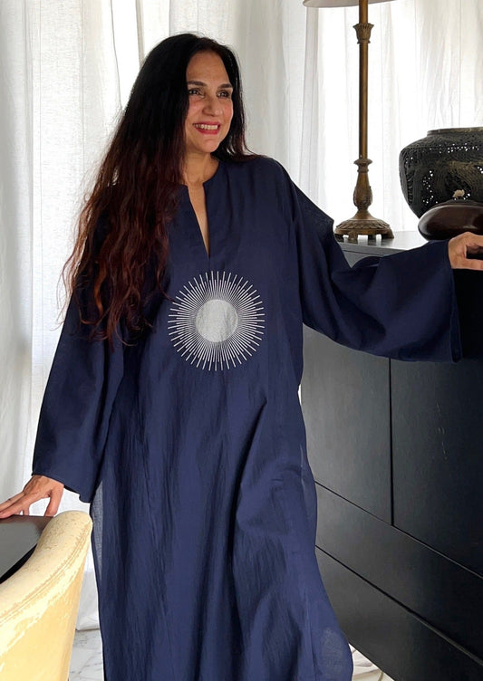 Screen print long kurta