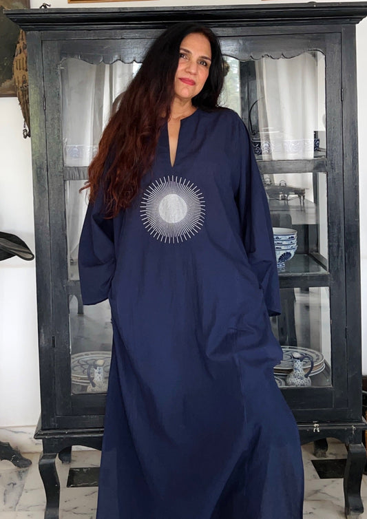 Screen print long kurta