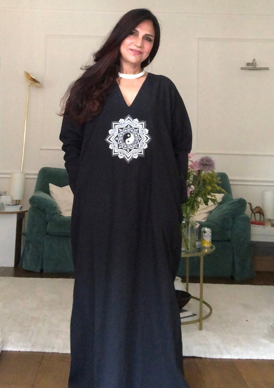 Yin Yang Mandala Long Dress