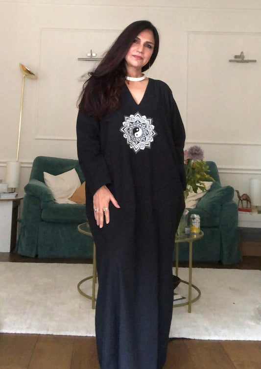 Yin Yang Mandala Long Dress